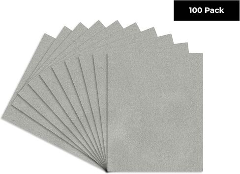 CountryArtHouse Smoke Suede Acid Free 8x10 Backing Board - Uncut Photo Mat Board - 1 Sheet in Saudi Arabia