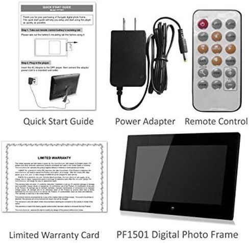 Sungale DPF710 7" Digital Photo Frame with Ultra Slim Design; Plug in SD card or USB Flash drive and enjoy HD slideshow in Saudi Arabia