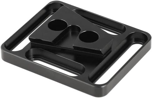 CAMVATE Quick Release V Lock Wedge Mount + Base Plate with 1/4"-20 Mounting Points & Grooves - 2335 in Saudi Arabia