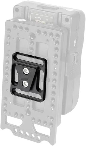 CAMVATE Quick Release V Lock Wedge Mount + Base Plate with 1/4"-20 Mounting Points & Grooves - 2335 in Saudi Arabia