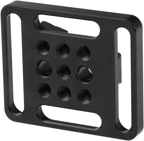 CAMVATE Quick Release V Lock Wedge Mount + Base Plate with 1/4"-20 Mounting Points & Grooves - 2335 in Saudi Arabia