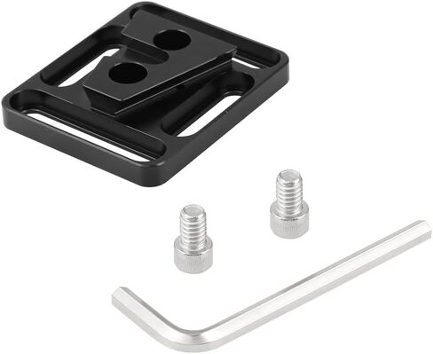 CAMVATE Quick Release V Lock Wedge Mount + Base Plate with 1/4"-20 Mounting Points & Grooves - 2335 in Saudi Arabia
