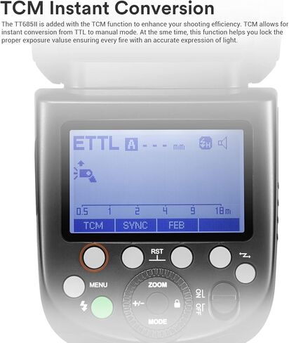 Godox TT685II-N TT685IIN Flash for Nikon Camera, 2.4G Wireless X System GN60 TTL 1/8000s HSS Flash, 0.1-2.6s Recycle Time, Quick-Release Lock, Speedlite Compatible for Nikon DSLR Cameras in Saudi Arabia