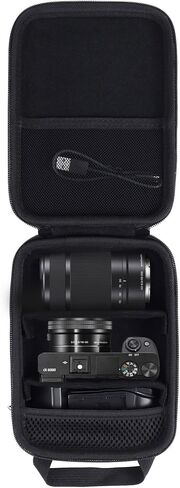 Aenllosi Hard Case for Sony Alpha a6000 a6300 a6400 Camera, Black | EVA hard shell, Water-resistant design, Impact-resistant design, Case only in Saudi Arabia