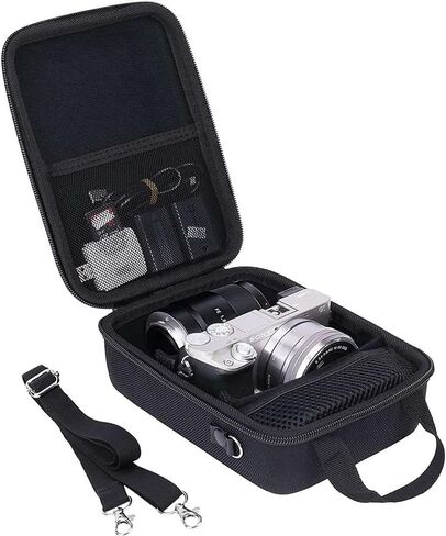 Aenllosi Hard Case for Sony Alpha a6000 a6300 a6400 Camera, Black | EVA hard shell, Water-resistant design, Impact-resistant design, Case only in Saudi Arabia