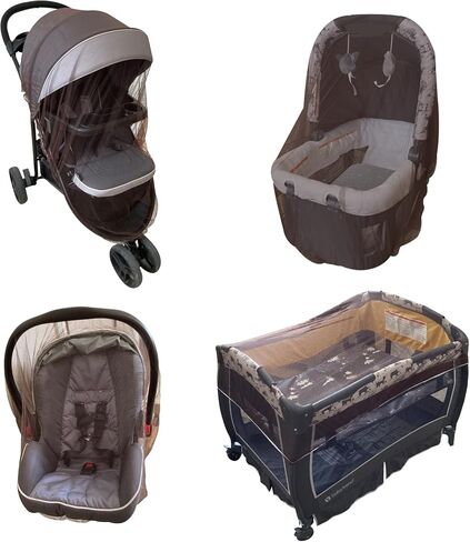 Enovoe Mosquito Net for Stroller, Bassinet, Cradle - Blue Baby Mosquito Net Cover for Playards, Pack N Plays, Mini Crib in Kuwait