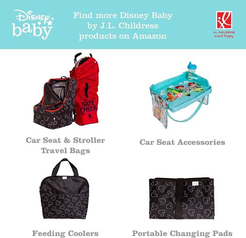 Disney Baby by J.L. Childress Shopping Cart & High Chair Cover for Baby, Kids, & Toddler - Cover for Grocery Carts & Restaurants, for Boys & Girls, Universal Fit - Mickey Mouse, Black in Saudi Arabia