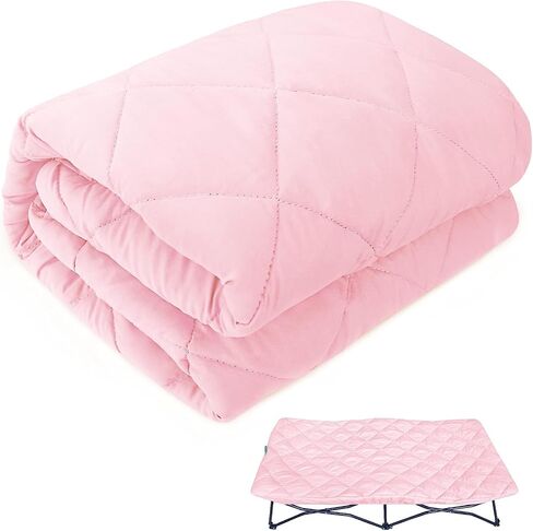 ملاءة لسرير الأطفال المحمول Regalo My Cot، سرير Joovy للسفر (الملاءة فقط، السرير غير متضمن)، غطاء مبطن ناعم، وردي in Kuwait