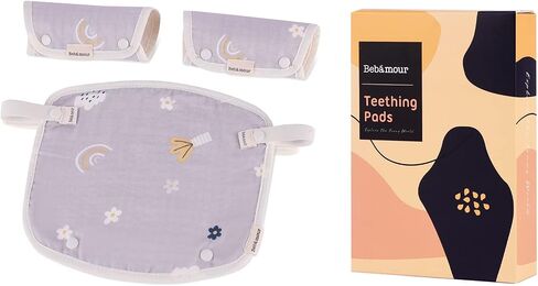 Bebamour Drool and Teething Reversible Cotton Pad For All Carry Positions Baby Carrier White Drool Bib For Boys & Girls（White） in Saudi Arabia