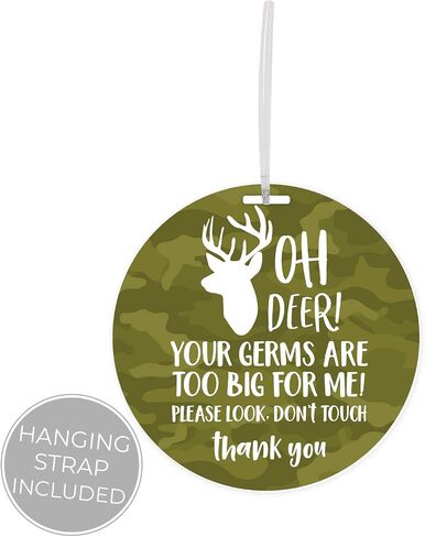 Camouflage Deer Stop No Touching Baby Car Seat Sign/Country Boy Stroller Tag/Camo Car Seat Accessory in Saudi Arabia
