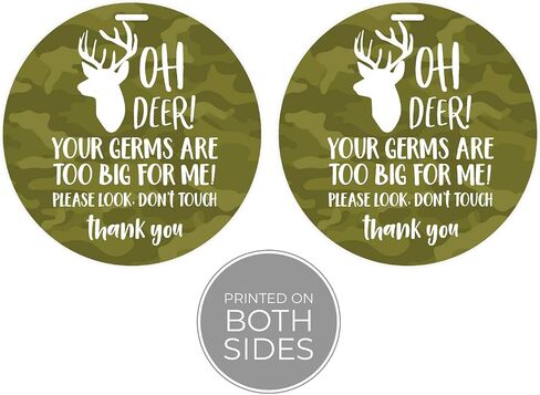 Camouflage Deer Stop No Touching Baby Car Seat Sign/Country Boy Stroller Tag/Camo Car Seat Accessory in Saudi Arabia