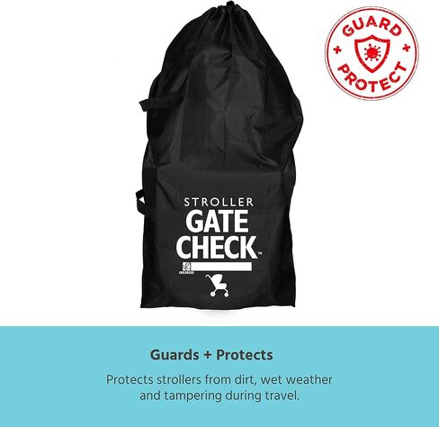 J.L. Childress Gate Check Bag for Single & Double Strollers - Stroller Bag for Airplane - Large Stroller Travel Bag for Airplane - Air Travel Stroller Bag - Red in Saudi Arabia