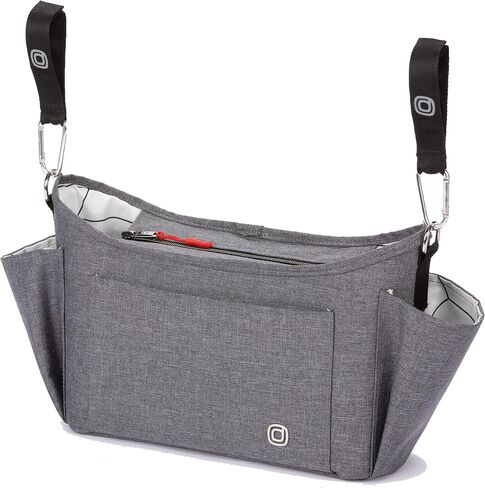 Diono Buggy Buddy Universal Stroller Organizer with Cup Holders, Secure Attachment, Zippered Pockets, Safe & Secure, Black in Saudi Arabia