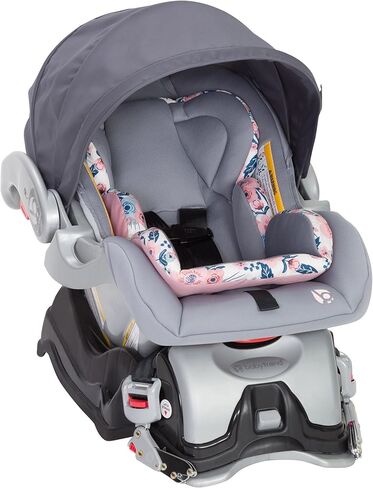 Baby Trend Nexton Travel System, Coral Floral + Baby Trend EZ Flec Loc 32 Infant Car Seat Base, Black in Saudi Arabia