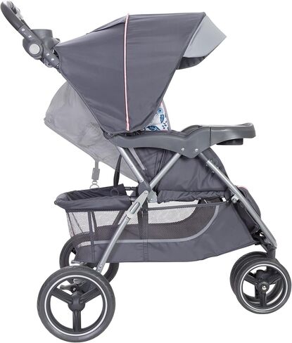 Baby Trend Nexton Travel System, Coral Floral + Baby Trend EZ Flec Loc 32 Infant Car Seat Base, Black in Saudi Arabia