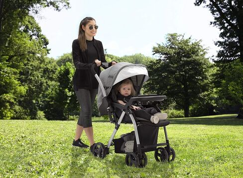 Jeep Unlimited Reversible Handle Stroller, Grey Tweed in Kuwait