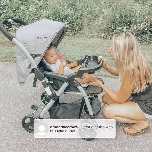 Jeep Unlimited Reversible Handle Stroller, Grey Tweed in Kuwait
