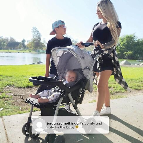 Jeep Unlimited Reversible Handle Stroller, Grey Tweed in Kuwait