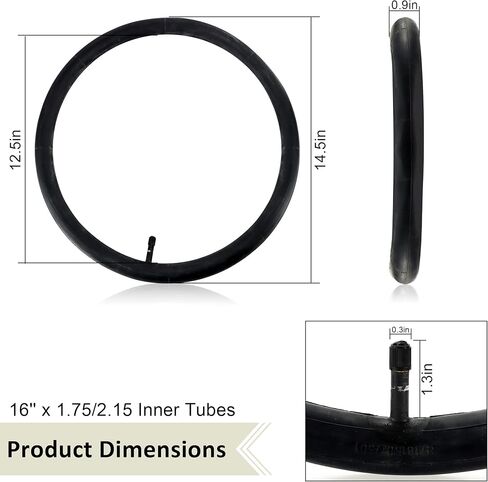 أنبوب داخلي Vypart مقاس 16 بوصة و12.5 بوصة (2 خلفي + 1 أمامي) مناسب لإطار عربة الأطفال Bob، بسمك 3.5 مم، أنبوب داخلي مقاس 16 × 1.75 مناسب لعربة الأطفال Baby Trend Expedition Jogger، مقاس 12.5 × 1.75-2.15 مناسب لعربة الأطفال Bob Jogging Stroller in Kuwait