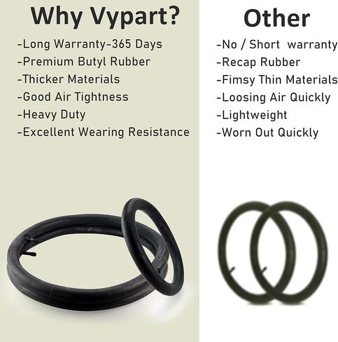 أنبوب داخلي Vypart مقاس 16 بوصة و12.5 بوصة (2 خلفي + 1 أمامي) مناسب لإطار عربة الأطفال Bob، بسمك 3.5 مم، أنبوب داخلي مقاس 16 × 1.75 مناسب لعربة الأطفال Baby Trend Expedition Jogger، مقاس 12.5 × 1.75-2.15 مناسب لعربة الأطفال Bob Jogging Stroller in Kuwait