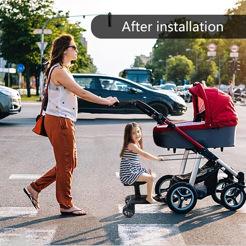 Stroll Handle Extension Bar,Stroll in Comfort with Our Universal Stroller Handle Extender - Fits All Types of Strollers, Easy to Install, Extends Handle by 5.5 Inches - Perfect for Busy Parents in Saudi Arabia
