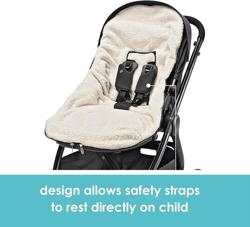 JJ Cole Bundle Me Winter Baby Car Seat Cover and Bunting Bag - Original - Sherpa Lined Weather Resistant Baby Carrier and Stroller Cover - Stroller Accessories and Winter Baby Essentials - Black in Saudi Arabia