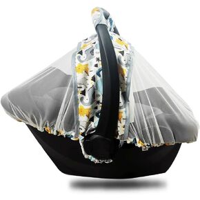 DODO NICI، شبكة ناموسية لعربة الأطفال، مخيطة في منظم الحقيبة، لأسرة الأطفال، شبكة ناموسية للأطفال الصغار لعربة الأطفال مع حقيبة تخزين، شبكة شبكية لمقعد السيارة للرضع، سهلة التركيب، أسود in Kuwait