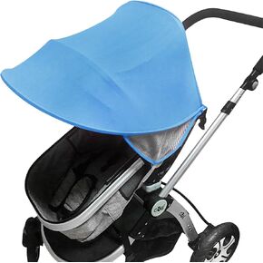Universal Baby Stroller Sun Shade Sun Protection Shield for Infant Car Seats Pram Buggy Pushchair Sun Rain Shade Cover Parasol Toddler Stroller Sunshade Awning Anti-UV Umbrella Canopy