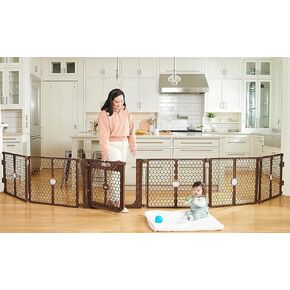 Regalo 192" 6-Panel Super Wide Plastic Baby Gate and Play Yard, Gray in Saudi Arabia