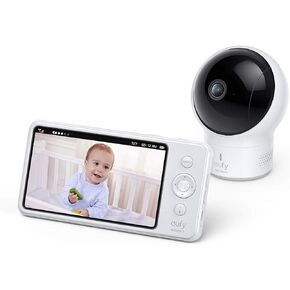 eufy Security, SpaceView Pro Video Baby Monitor with 5" Screen, Two-Way Audio, Security Camera, 720p, Pan & Tilt, Night Vision, Lullaby Player, Wide Angle Lens Not Included (No App Required) in Saudi Arabia