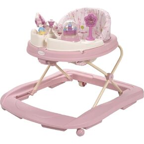 Disney Baby Walker with Wheels, Pink Baby Walkers and Activity Center for Infants