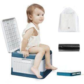 Foldable Potty, Portable Potty Seat for Toddler in Travel，Kids Boys&Girls Training Toilet Seat, in Urgent Toilet, Moblie Toilet in Car, for Camping, Outdoor, Indoor in Saudi Arabia