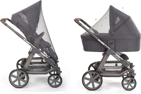 Inlesioo Baby Mosquito Net for Stroller and Carrycot - Jogging Stroller Insect Mesh Net - Universal Fit, Premium Quality: Machine Washable - Gray in Saudi Arabia