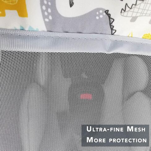 Mosquito Net for Baby Car Seats –Car seat net for Newborn Carrier-Breathable mesh net for Infant Car Seats, Carrier, Elastic Edge, Kick Proof, Polka dot, White, Patent Design in Saudi Arabia