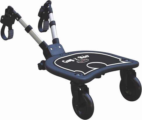 عربة اطفال كوزي اكس رايدر 2 في 1 من انجلاتشا - اسود - ملحق عربة الاطفال مع مقعد سرج ومنصة قائمة - مقاس عالمي لمعظم عربات الاطفال - سريعة وسهلة الاستخدام - مصممة للسلامة in Kuwait