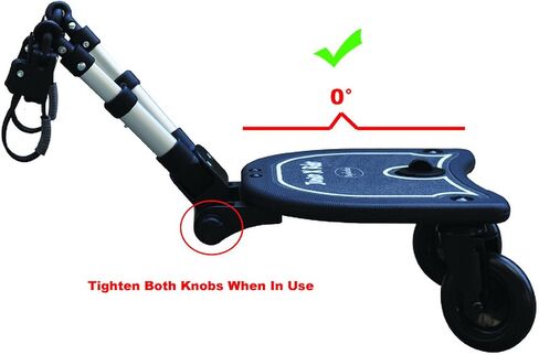 عربة اطفال كوزي اكس رايدر 2 في 1 من انجلاتشا - اسود - ملحق عربة الاطفال مع مقعد سرج ومنصة قائمة - مقاس عالمي لمعظم عربات الاطفال - سريعة وسهلة الاستخدام - مصممة للسلامة in Kuwait