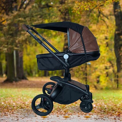 Stroller Cover for Sun, Universal Foldable Stroller Sun Shade, SPF 50 UV Protection, Infant Newborn Outdoor Stroller Shade Canopy Attachment for Summer in Saudi Arabia