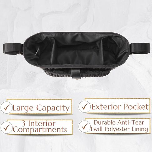 Universal Baby Stroller Organizer,Diaper Caddy Organizer with Adjustable Straps to Fits Nearly Any Strollers | Universal in Saudi Arabia