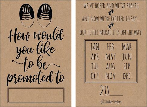 25 Rustic Pregnancy Announcement Card Set Were Expecting Baby Surprise Having Birth Reveal Only Best Friend Get Promoted To Auntie Aunt Uncle Grandpa Grandma Grandparent Sister Brother Family Dad Mom in Saudi Arabia