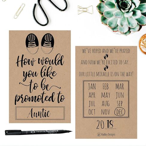 25 Rustic Pregnancy Announcement Card Set Were Expecting Baby Surprise Having Birth Reveal Only Best Friend Get Promoted To Auntie Aunt Uncle Grandpa Grandma Grandparent Sister Brother Family Dad Mom in Saudi Arabia