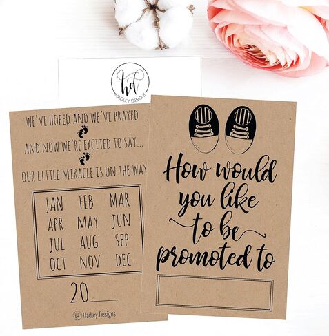 25 Rustic Pregnancy Announcement Card Set Were Expecting Baby Surprise Having Birth Reveal Only Best Friend Get Promoted To Auntie Aunt Uncle Grandpa Grandma Grandparent Sister Brother Family Dad Mom in Saudi Arabia