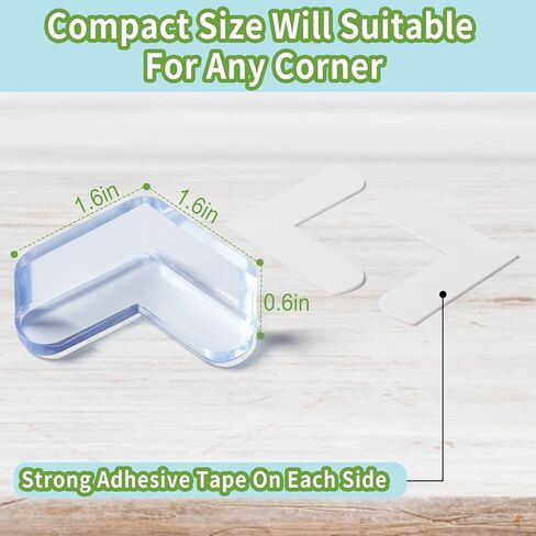 Baby Proofing Corner Protector Baby: 12 Pack Table Corner Protectors for Baby Furniture Guards| Baby Proof Corner Protectors to Cover Sharp Furniture in Saudi Arabia