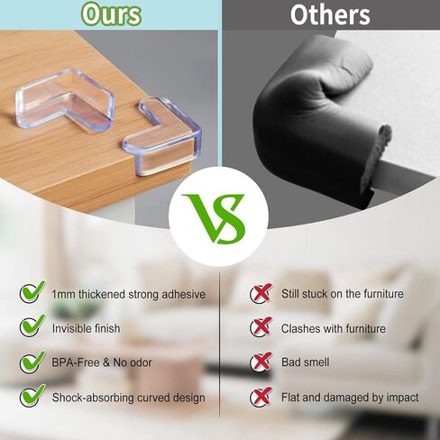 Baby Proofing Corner Protector Baby: 12 Pack Table Corner Protectors for Baby Furniture Guards| Baby Proof Corner Protectors to Cover Sharp Furniture in Saudi Arabia