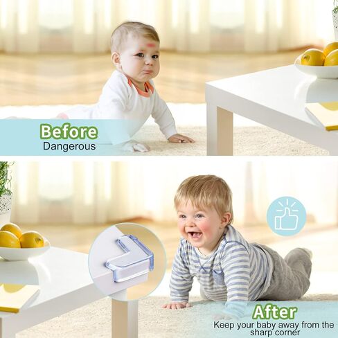 Baby Proofing Corner Protector Baby: 12 Pack Table Corner Protectors for Baby Furniture Guards| Baby Proof Corner Protectors to Cover Sharp Furniture in Saudi Arabia