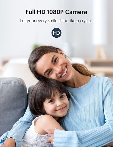 جي ان سي سي كاميرا مراقبة الطفل الداخلية للرضع/الحيوانات الاليفة/الامان، مراقبة عن بعد عبر التطبيق، رؤية ليلية بالاشعة تحت الحمراء، صوت ثنائي الاتجاه، متوافقة مع اليكسا ومساعد جوجل، C1 in Kuwait