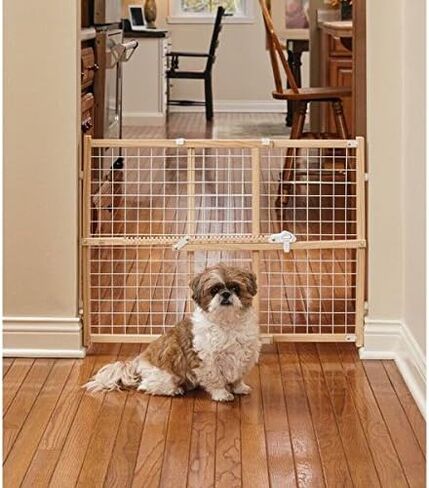 MidWest Homes for Pets Wire Mesh Pet Safety Gate, 44 Inches Tall & Expands 29-50 Inches Wide, Large in Saudi Arabia