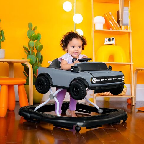 Bright Starts Ford Mustang 4-in-1 Pink Baby Activity Center & Push Walker with Removable Interactive Steering Wheel -Toy, 6 Months and up in Saudi Arabia