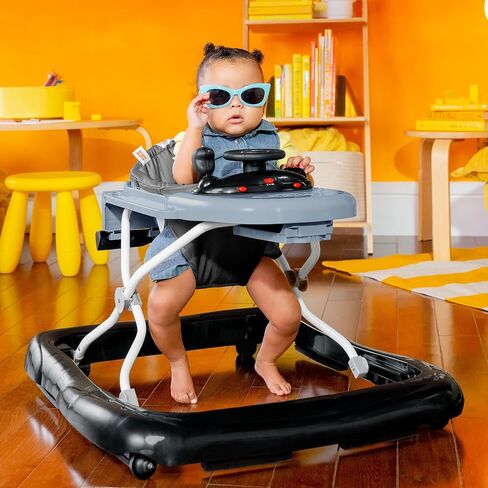 Bright Starts Ford Mustang 4-in-1 Pink Baby Activity Center & Push Walker with Removable Interactive Steering Wheel -Toy, 6 Months and up in Saudi Arabia