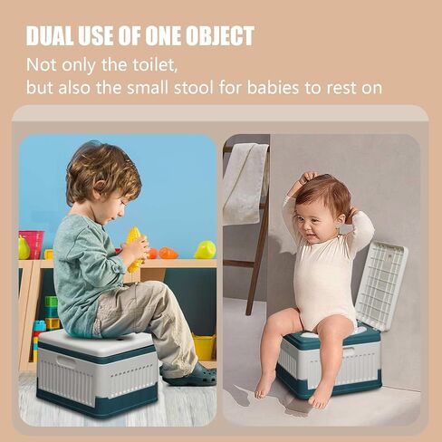 Foldable Potty, Portable Potty Seat for Toddler in Travel，Kids Boys&Girls Training Toilet Seat, in Urgent Toilet, Moblie Toilet in Car, for Camping, Outdoor, Indoor in Saudi Arabia