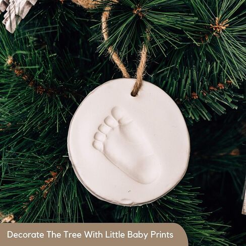 Baby Handprint and Footprint Kit Ornament Makers for Baby Girl Gifts & Baby Boy Gifts, Unique, Memory Art Personalized Baby Gifts for Baby Registry, Keepsake Box Nursery Decor in Kuwait